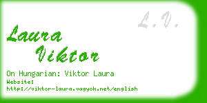 laura viktor business card